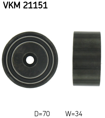 Deflection/Guide Pulley, timing belt - VKM 21151 SKF - 059109244A, 059109244B, N0147236